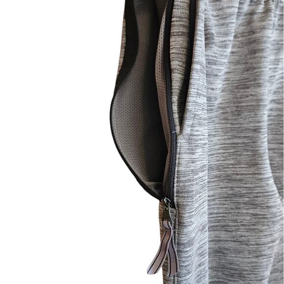 Nike Sweatpants Athletic Pockets Side Zipper Vent Grey Youth Boy's Medium - Picture 3 of 5
